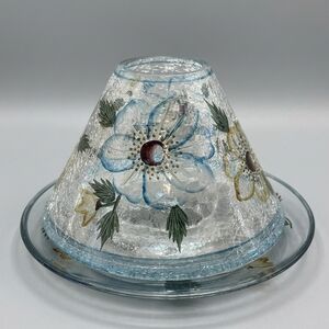 Yankee Candle Shade And Plate Set Floral